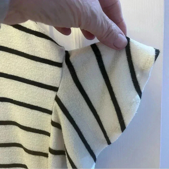 one day short sleeve stripe top sz medium women’s - Picture 4 of 4